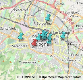 Mappa Via Goito, 40126 Bologna BO, Italia (0.86364)