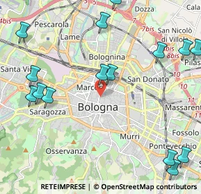 Mappa Via Goito, 40126 Bologna BO, Italia (2.886)