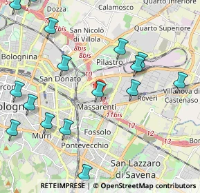 Mappa Via dello Spiraglio, 40138 Bologna BO, Italia (2.64313)