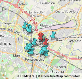 Mappa Via dello Spiraglio, 40138 Bologna BO, Italia (1.297)