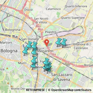 Mappa Via dello Spiraglio, 40138 Bologna BO, Italia (1.99077)