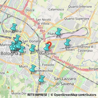 Mappa Via dello Spiraglio, 40138 Bologna BO, Italia (2.58933)