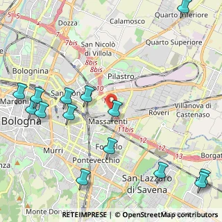 Mappa Via dello Spiraglio, 40138 Bologna BO, Italia (2.915)