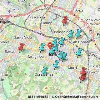 Mappa Via dell'Abbadia, 40122 Bologna BO, Italia (1.97706)