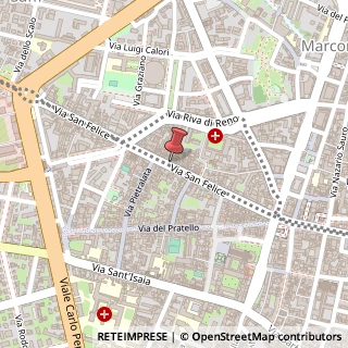 Mappa Via San Felice,  44, 40122 Bologna, Bologna (Emilia Romagna)