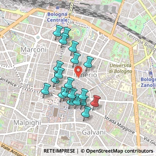 Mappa Piazza S. Martino, 40126 Bologna BO, Italia (0.4025)