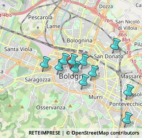 Mappa Via San Giorgio, 40121 Bologna BO, Italia (1.53818)