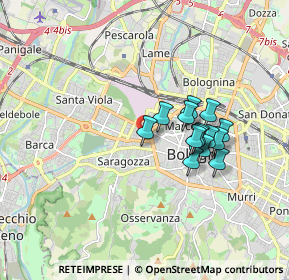 Mappa Via Pasquale Muratori, 40134 Bologna BO, Italia (1.39071)