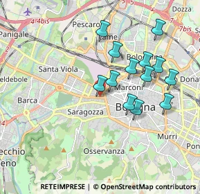 Mappa Via Pasquale Muratori, 40134 Bologna BO, Italia (1.73077)
