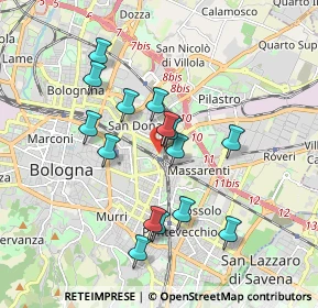 Mappa Via Henghel Gualdi, 40138 Bologna BO, Italia (1.65467)