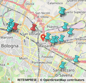 Mappa Via Scandellara, 40138 Bologna BO, Italia (2.40059)