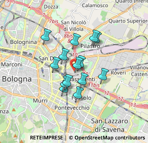 Mappa Via Scandellara, 40138 Bologna BO, Italia (1.215)