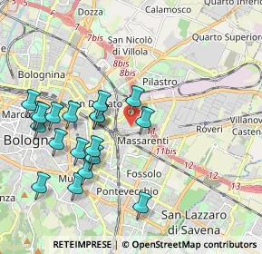 Mappa Via Scandellara, 40138 Bologna BO, Italia (2.10632)