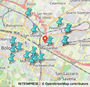 Mappa Via Scandellara, 40138 Bologna BO, Italia (2.10412)