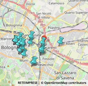 Mappa Via Scandellara, 40138 Bologna BO, Italia (1.961)