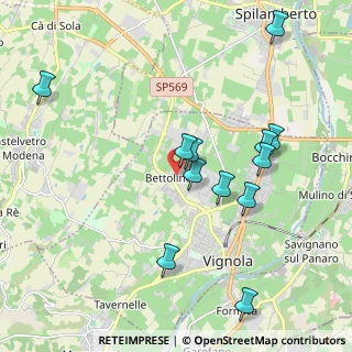Mappa Via dell'Elettronica, 41058 Vignola MO, Italia (2.07333)