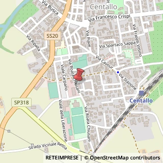 Mappa Via Roata Chiusani, 27, 12044 Centallo, Cuneo (Piemonte)