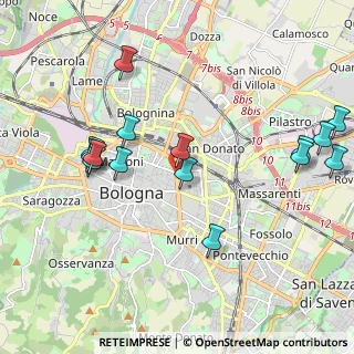Mappa Mura Anteo Zamboni, 40126 Bologna BO, Italia (2.29067)