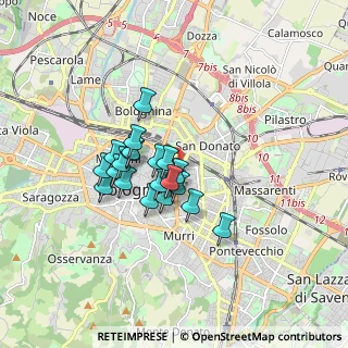 Mappa Mura Anteo Zamboni, 40126 Bologna BO, Italia (1.232)