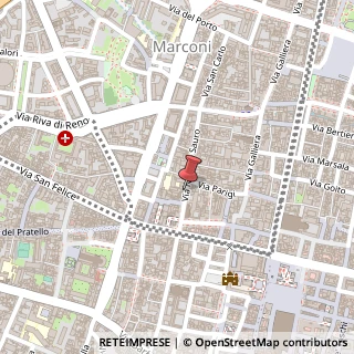 Mappa Via Nazario Sauro, 14, 40121 Bologna, Bologna (Emilia Romagna)
