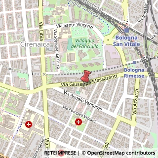 Mappa Via Massarenti, 59, 40138 Bologna, Bologna (Emilia Romagna)