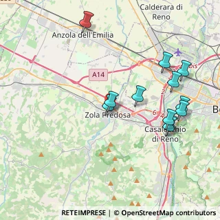 Mappa 40069 Zola Predosa BO, Italia (4.2525)