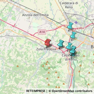 Mappa 40069 Zola Predosa BO, Italia (3.45182)