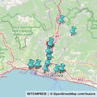 Mappa Via Val Sugana, 16164 Genova GE, Italia (7.26933)