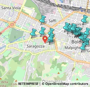 Mappa Via Filippo Turati, 40134 Bologna BO, Italia (1.137)