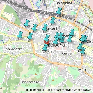 Mappa 40123 Bologna BO, Italia (1.0235)