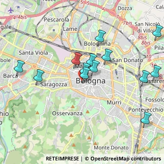 Mappa Palazzo Belloni, 40123 Bologna BO, Italia (2.09615)