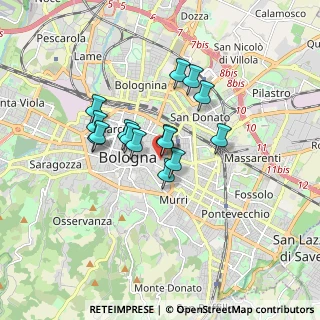 Mappa Vicolo Bolognetti, 40125 Bologna BO, Italia (1.27533)