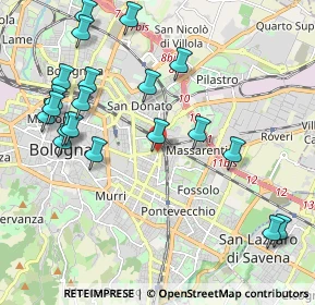 Mappa Via Giuseppe Massarenti, 40138 Bologna BO, Italia (2.399)