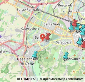 Mappa Via Giuseppe Saragat, 40133 Bologna BO, Italia (2.90727)