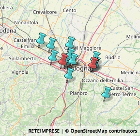 Mappa Via Giuseppe Saragat, 40133 Bologna BO, Italia (8.33533)