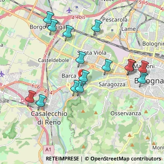 Mappa Via Francesco Paolo Michetti, 40133 Bologna BO, Italia (2.154)