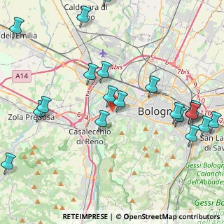 Mappa Via Francesco Paolo Michetti, 40133 Bologna BO, Italia (5.3415)