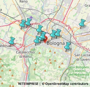 Mappa , 40134 Bologna BO, Italia (3.14636)