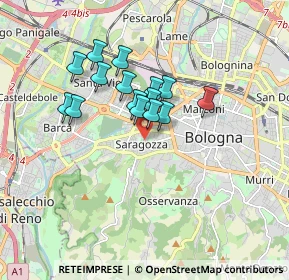 Mappa , 40134 Bologna BO, Italia (1.33333)