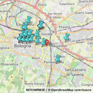 Mappa Via Bartolomeo Triachini, 40138 Bologna BO, Italia (1.9555)