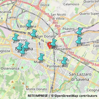 Mappa Via Bartolomeo Triachini, 40138 Bologna BO, Italia (2.17727)