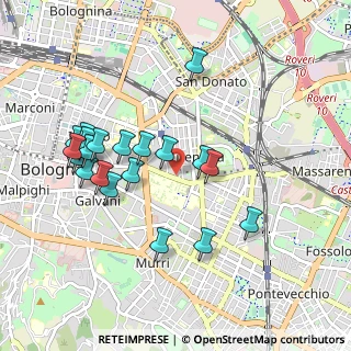 Mappa Via Pancaldi, 40138 Bologna BO, Italia (0.9525)