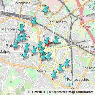 Mappa Via Pancaldi, 40138 Bologna BO, Italia (1.015)
