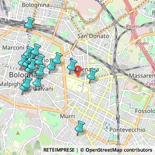 Mappa Via Pancaldi, 40138 Bologna BO, Italia (1.263)