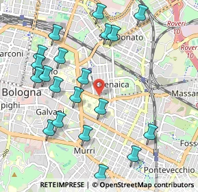 Mappa Via Pancaldi, 40138 Bologna BO, Italia (1.1585)