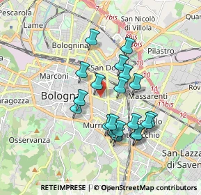 Mappa Ospedale Sant'Orsola, 40138 Bologna BO, Italia (1.555)