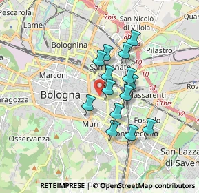 Mappa Ospedale Sant'Orsola, 40138 Bologna BO, Italia (1.32857)
