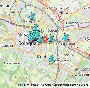 Mappa Via Pancaldi, 40138 Bologna BO, Italia (1.24083)