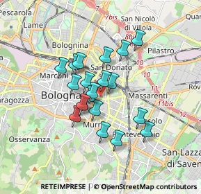 Mappa Ospedale Sant'Orsola, 40138 Bologna BO, Italia (1.3165)