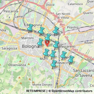 Mappa Via Pancaldi, 40138 Bologna BO, Italia (1.40364)